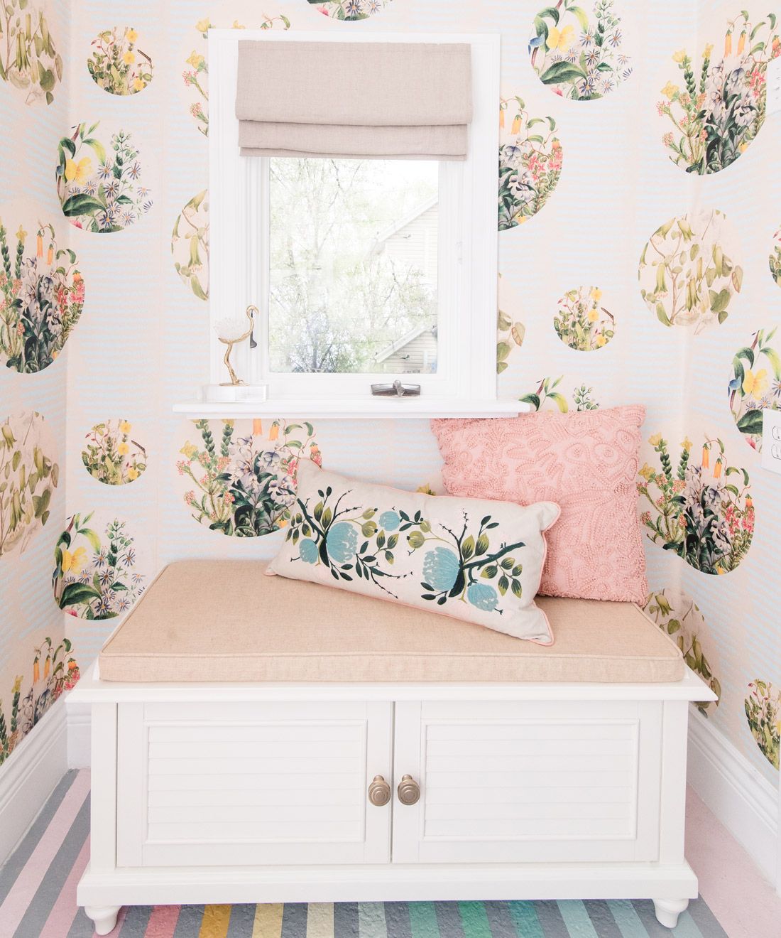 Euphemia 5 Wallpaper • Laundry Room Wallpaper • At Home With Ashley Wilson