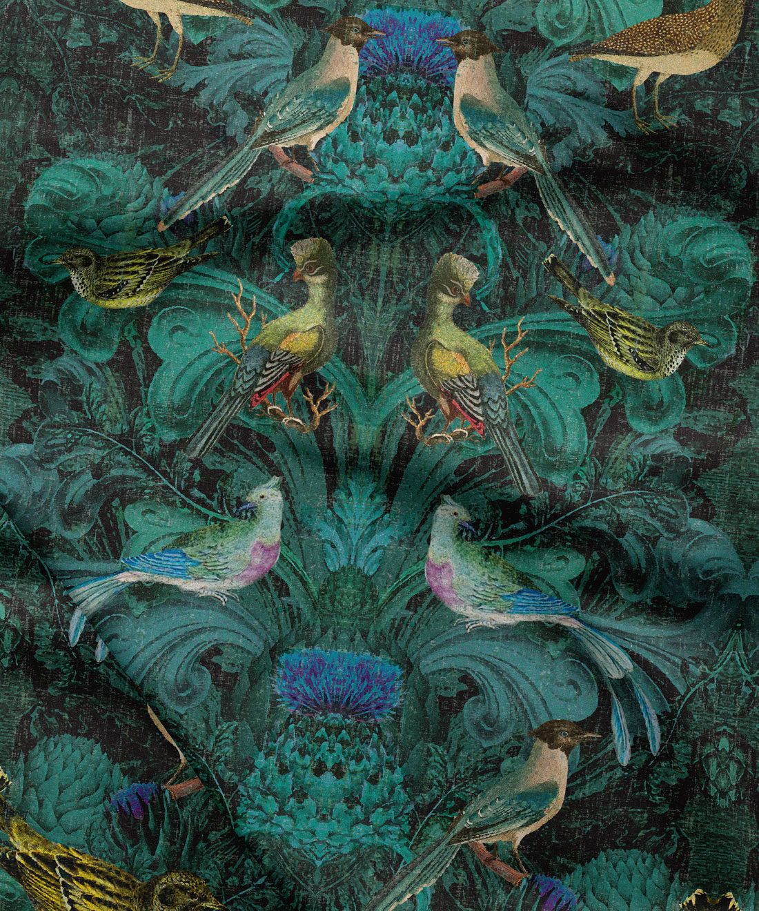 Baroque Birdlife Fabric • Simcox Designs