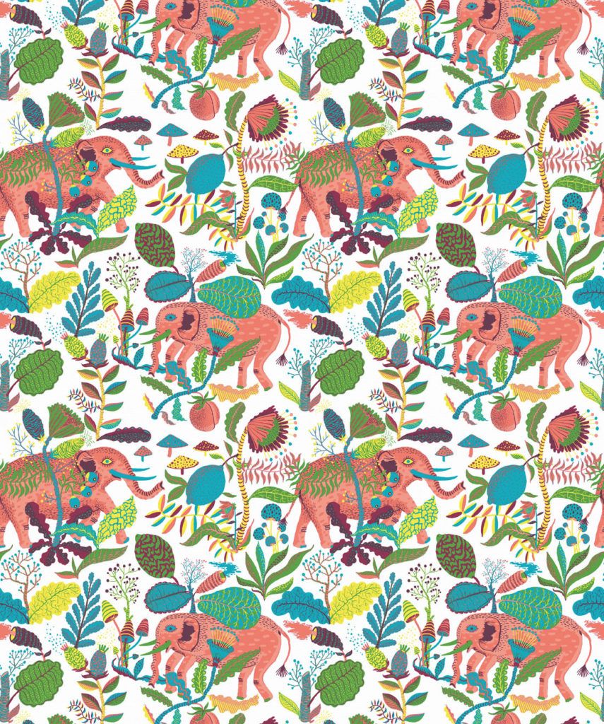 Elephant, Exotic & Fun Wallpaper • Maxamilism Design • Milton & King AUS