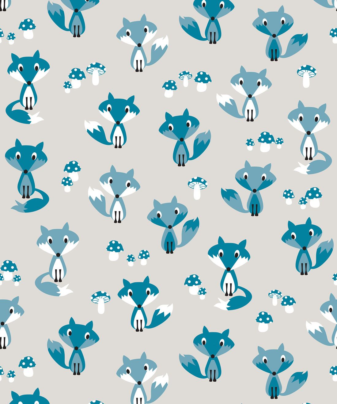 Garden Foxes Wallpaper