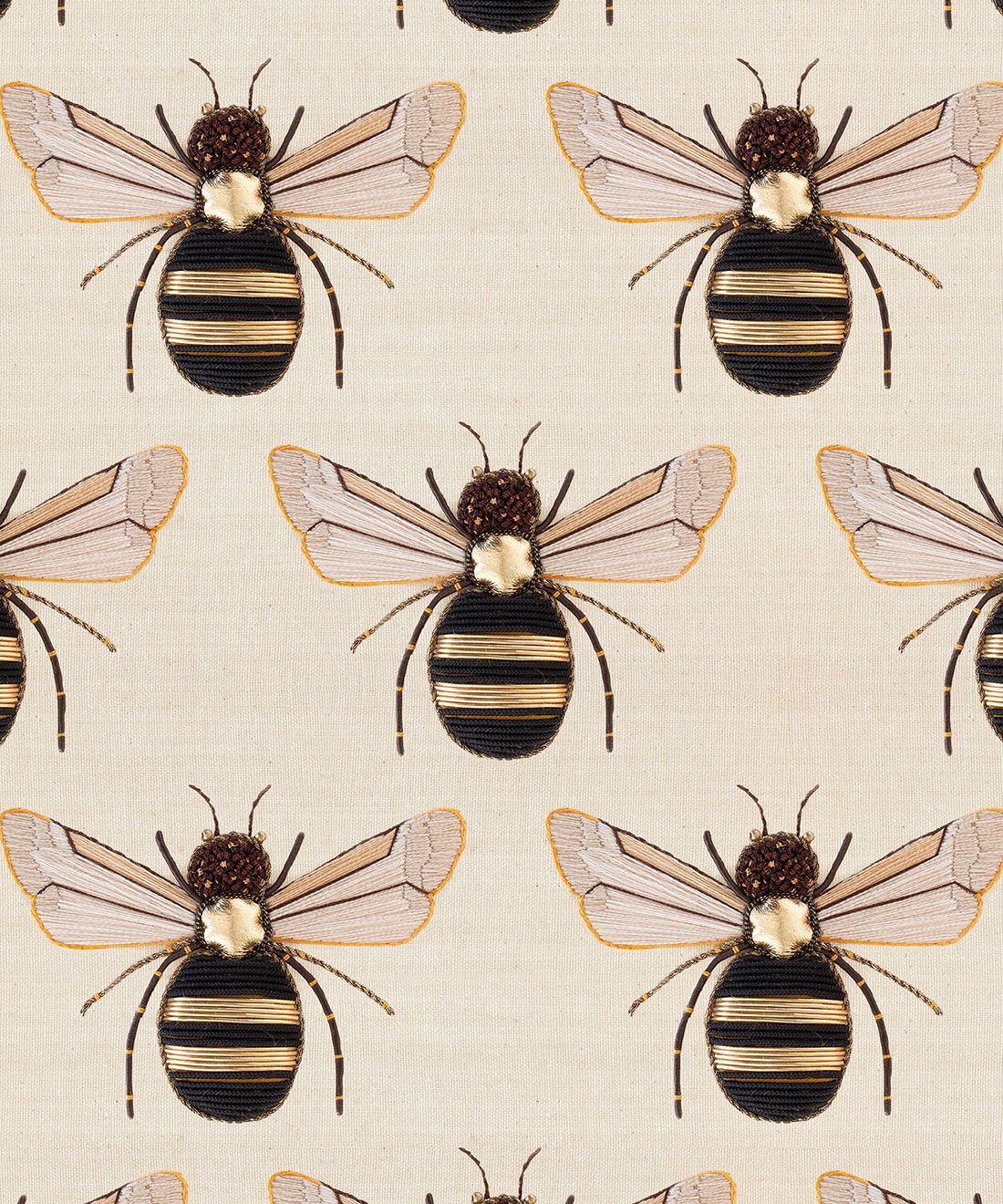 Golden Bee Embroidery