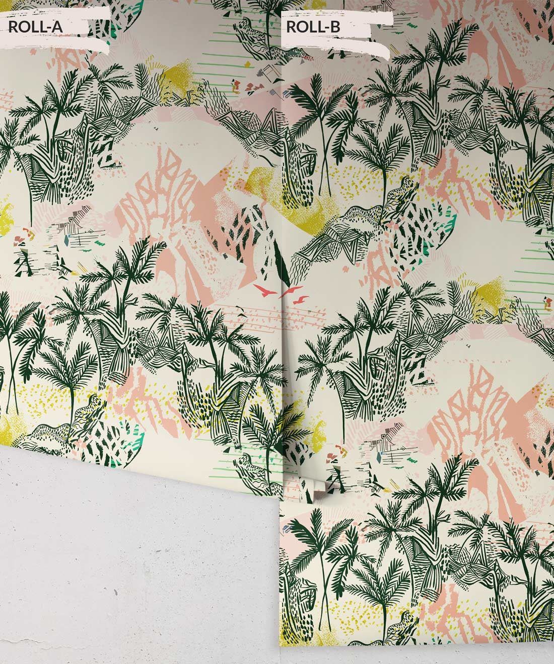 Queen Palm Wallpaper, Palm Trees by Kitty McCall, Milton & King, Australia