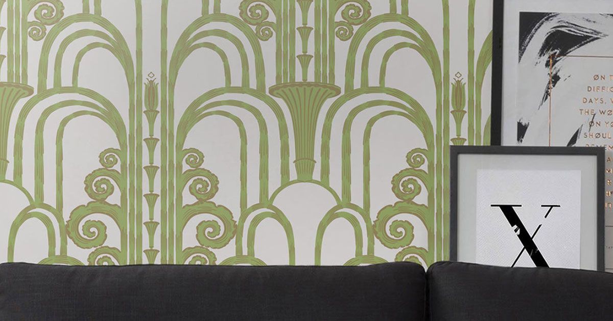 Leopard, Stunning Art Deco Inspired Wallpaper • Milton & King