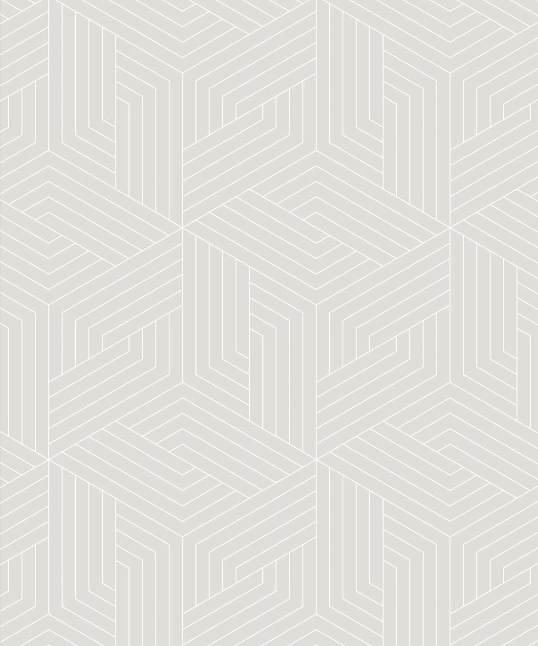 Warm Grey Geometric Illusions Wallpaper • Geometric Wallpaper • Milton & King