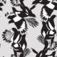 Magpie Wallpaper • Milton & King • Kingdom Home • Bird Wallpaper • Black & White Swatch