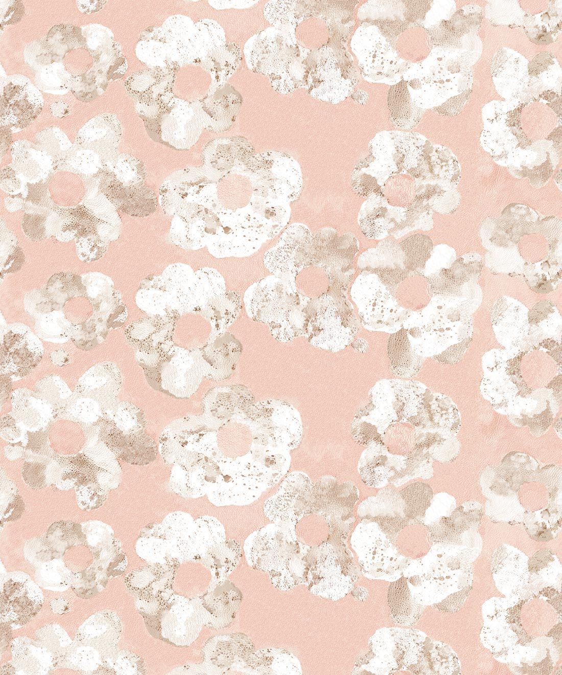 Cherry Blossom Wallpaper Blush • Shibori Floral • Swatch