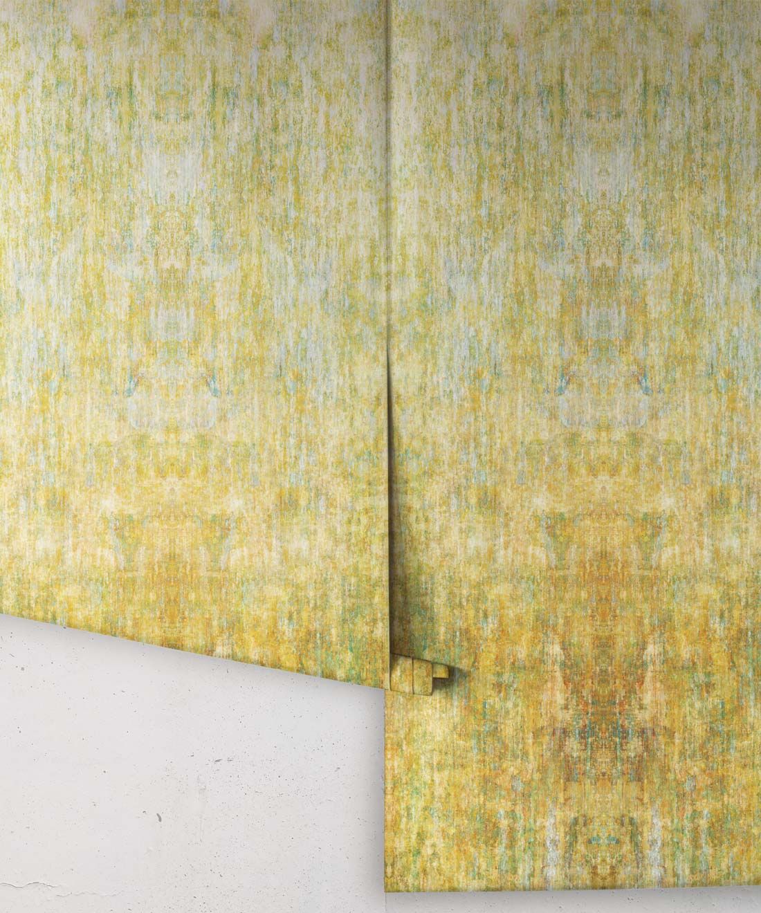 Patina Wallpaper by Simcox • Color Gold • Abstract Wallpaper • rolls