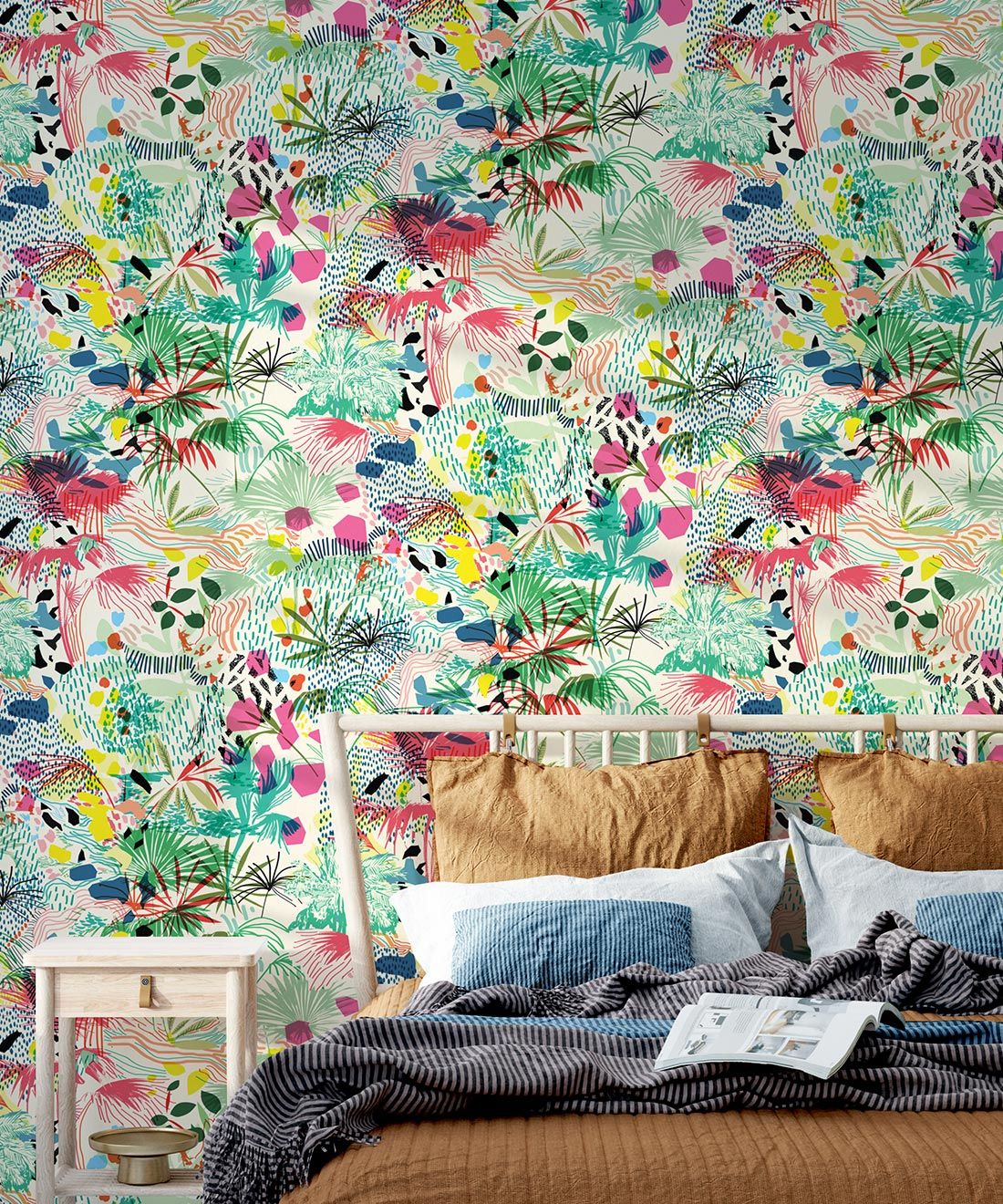 Encinitas Wallpaper • Colorful Floral Wallpaper • Insitu