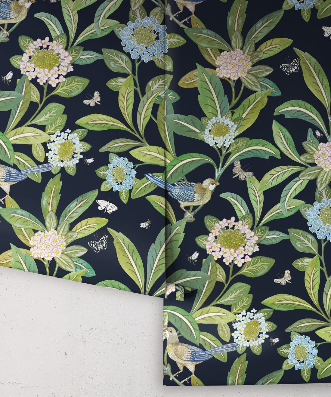 Summer Garden Wallpaper • Original Wallpaper • Floral Wallpaper Rolls