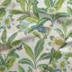 Summer Garden Fabric • Bethany Linz • Bird and Plant Fabric • Ivory Upholstery Fabric