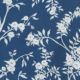 Blooming Joy • Chinoiserie Wallpaper by Danica Andler • Deep Blue Swatch
