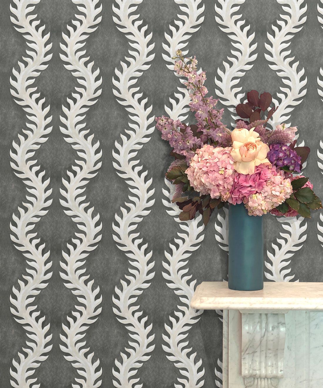Fern Wallpaper • Gray Wallpaper • insitu
