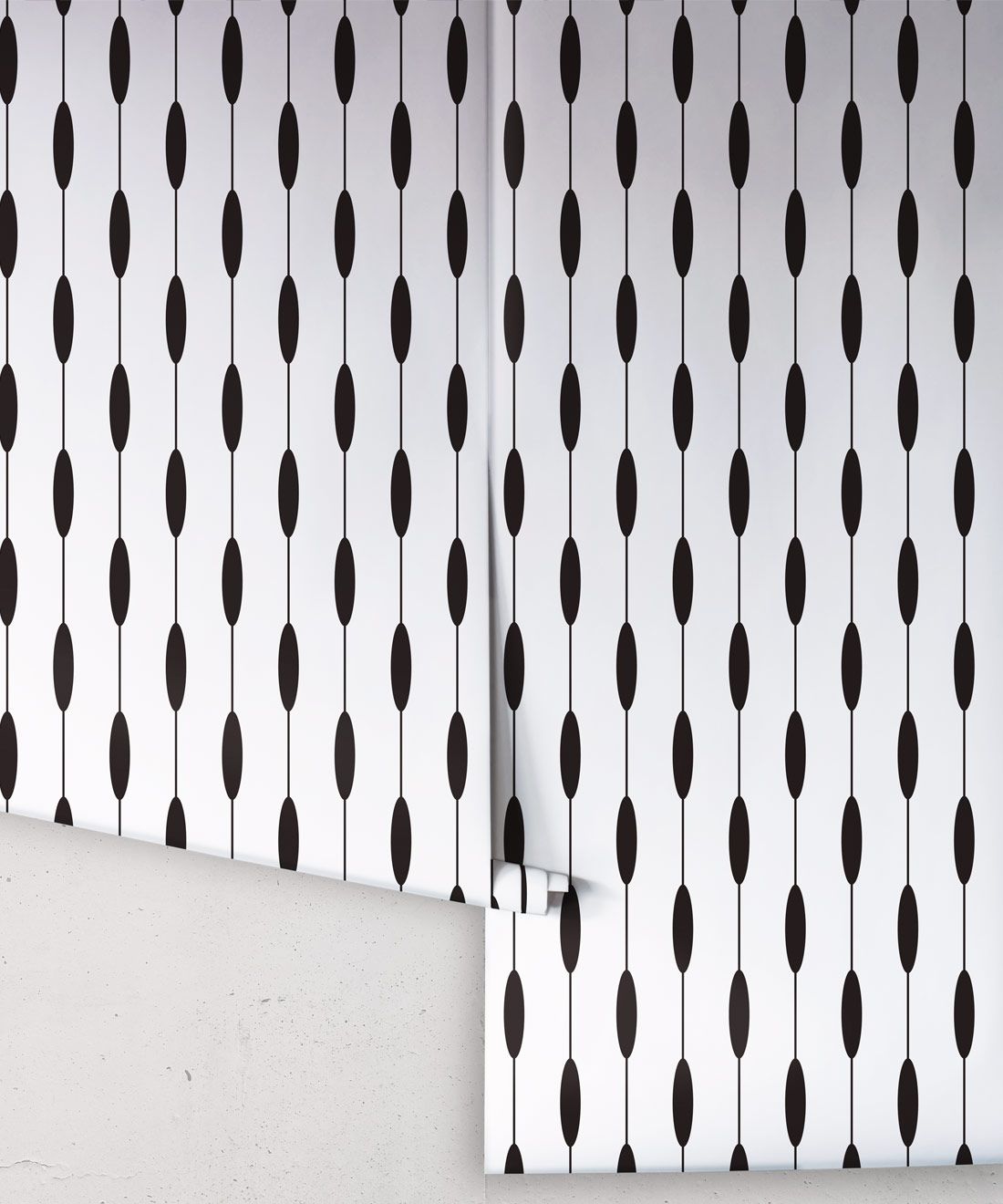 Bowline Wallpaper • Geometric Wallpaper • Striped Wallpaper • Black & White Wallpaper • Rolls