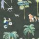 At The Dog Park Wallpaper • Kids Wallpaper • Charcoal • Swatch