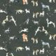 Doggies Wallpaper • Dog Wallpaper • Charcoal • Swatch