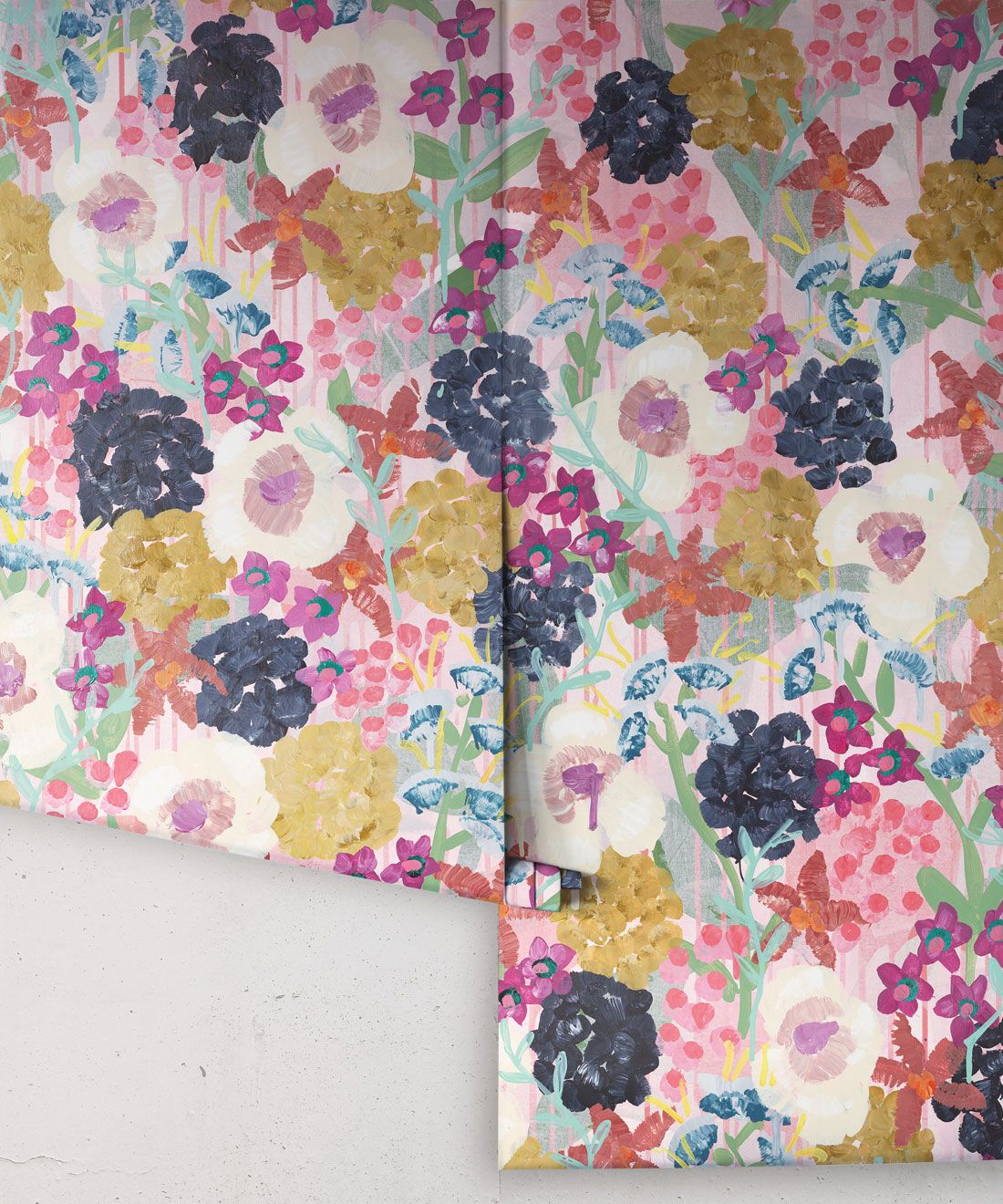 Garden State Wallpaper • Colourful Floral Wallpaper • Tiff Manuell • Abstract Expressionist Wallpaper • Rolls