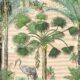 Kerala Palms Wallpaper Mural •Bethany Linz • Palm Tree Mural • Pink • Swatch