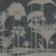 Shadow Palms Wallpaper Mural •Bethany Linz • Palm Tree Mural • Navy • Swatch