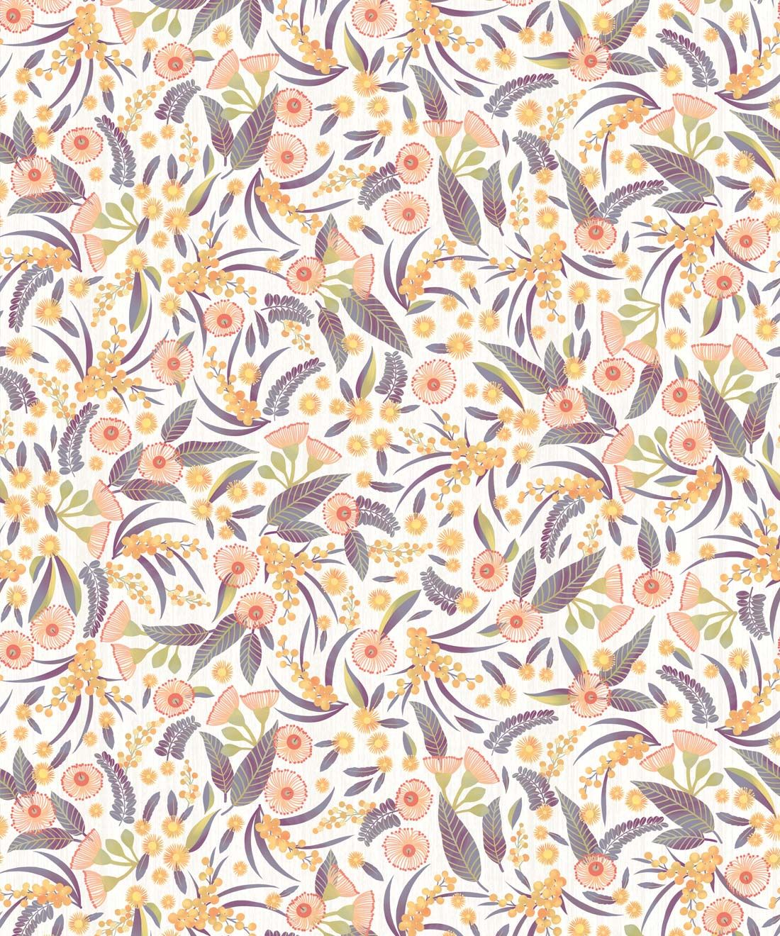 Gum Blossom Wallpaper • Ivory • Swatch
