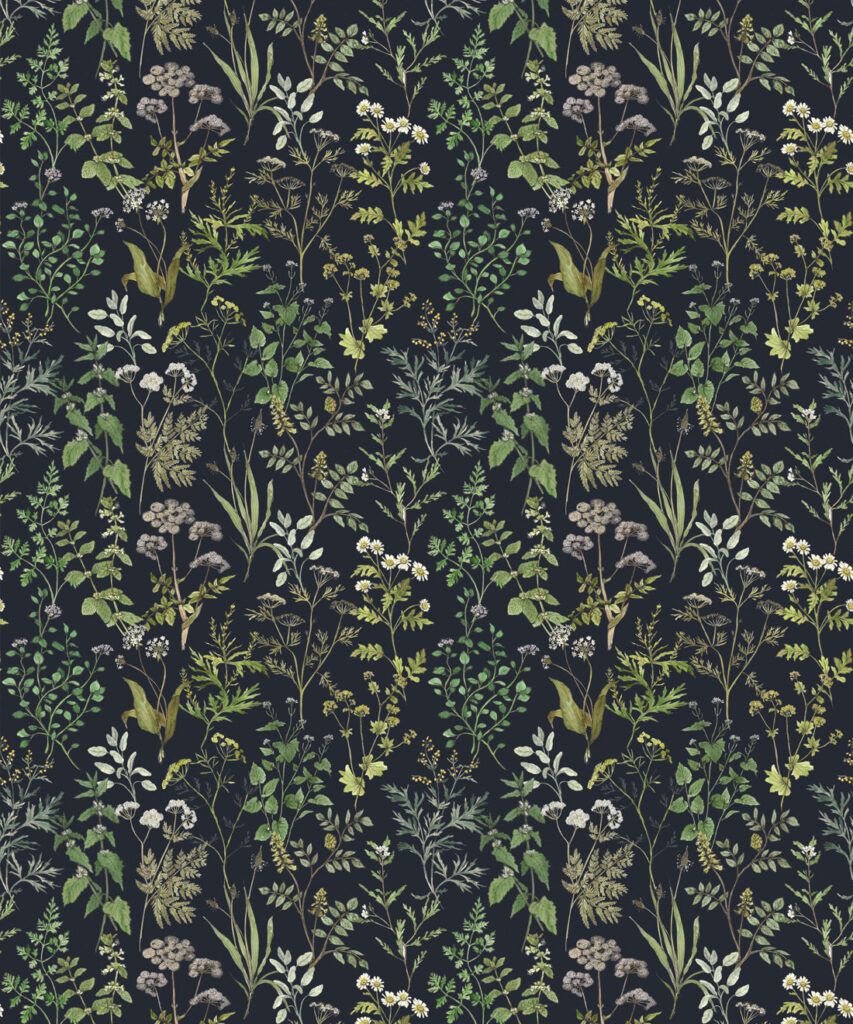 Herbarium Antique Wallpaper • Floral Wallpaper • Milton & King AU