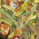 Felis Wallpaper • Animal Wallpaper with Lions, Tigers & Leopards • Oak • Swatch