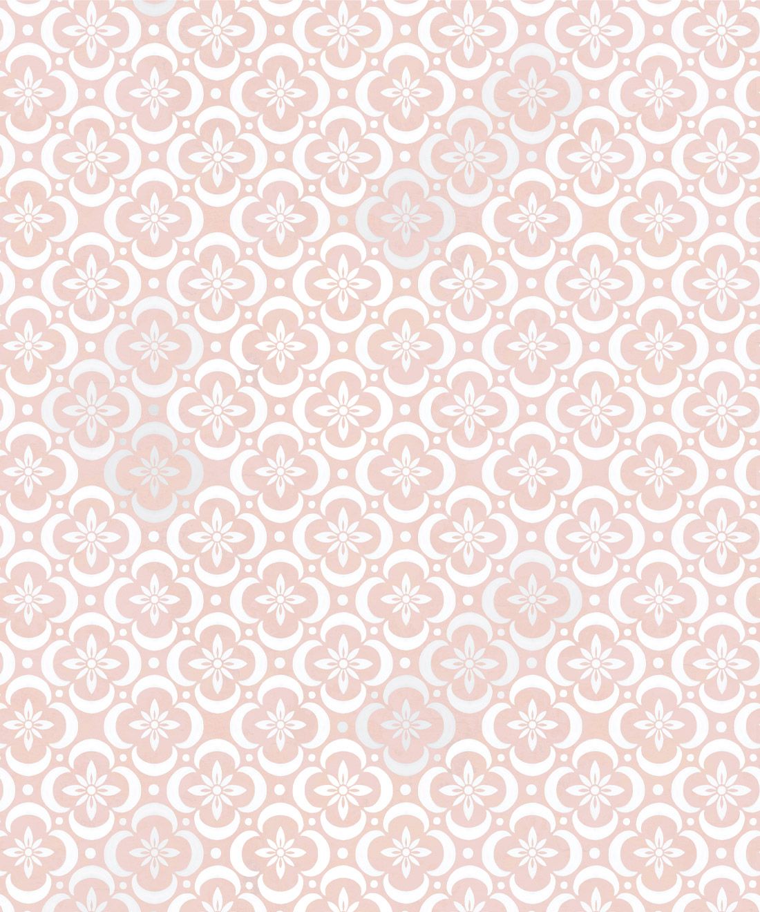 Garden Tiles Wallpaper • Geometric Wallpaper • Pink • Swatch