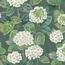 Hydrangea Garden Wallpaper • Green • Swatch
