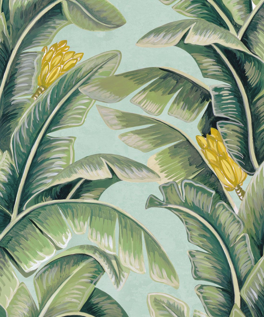 The Great Shalimar • Banana Leaf Wallpaper • Blue • Swatch