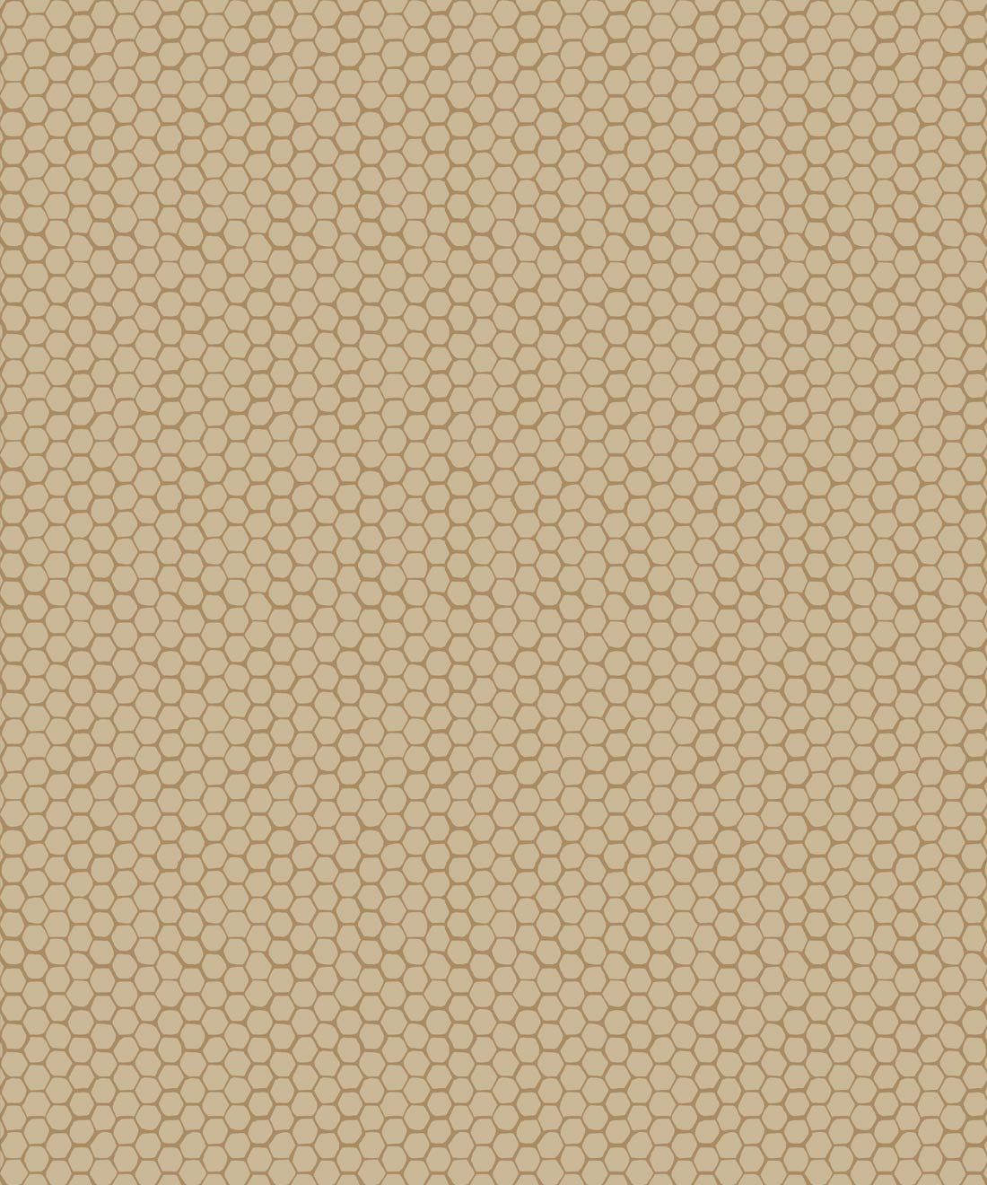 Honeycomb Geo Wallpaper • Hackney & Co. • Honey • Swatch