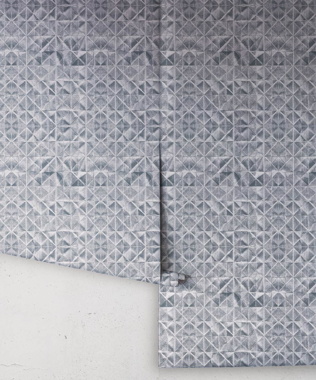 Fold Wallpaper • Shibori • Silver • Rolls