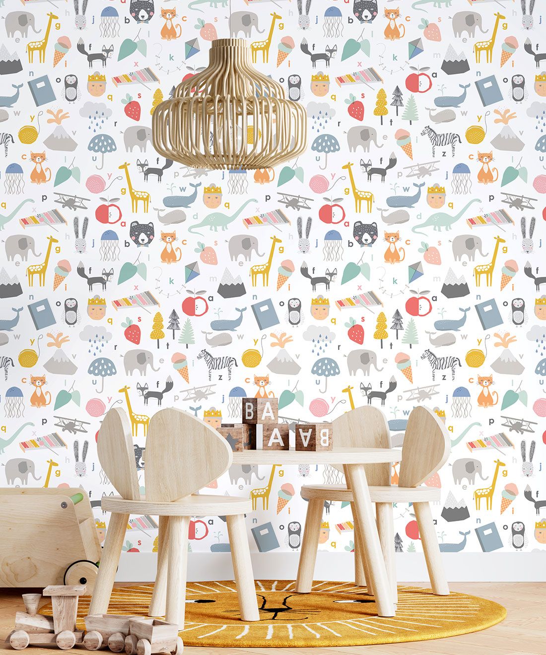 ABC Wallpaper • Alphabet Animal Wallpaper • Kids Wallpaper • Insitu