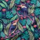 Exotic Kingfishers Fabric • Bird Fabric • Original • Swatch