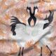 Japanese Cranes Fabric • Bird Fabric • Light • Swatch
