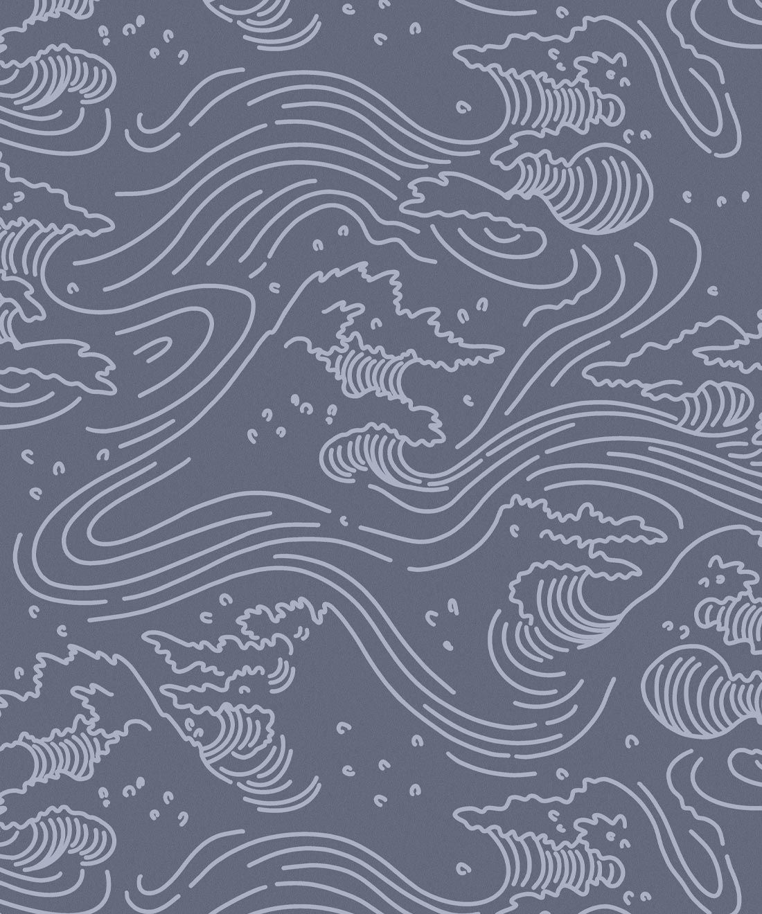 Pororoca Wave Wallpaper • Night• Swatch