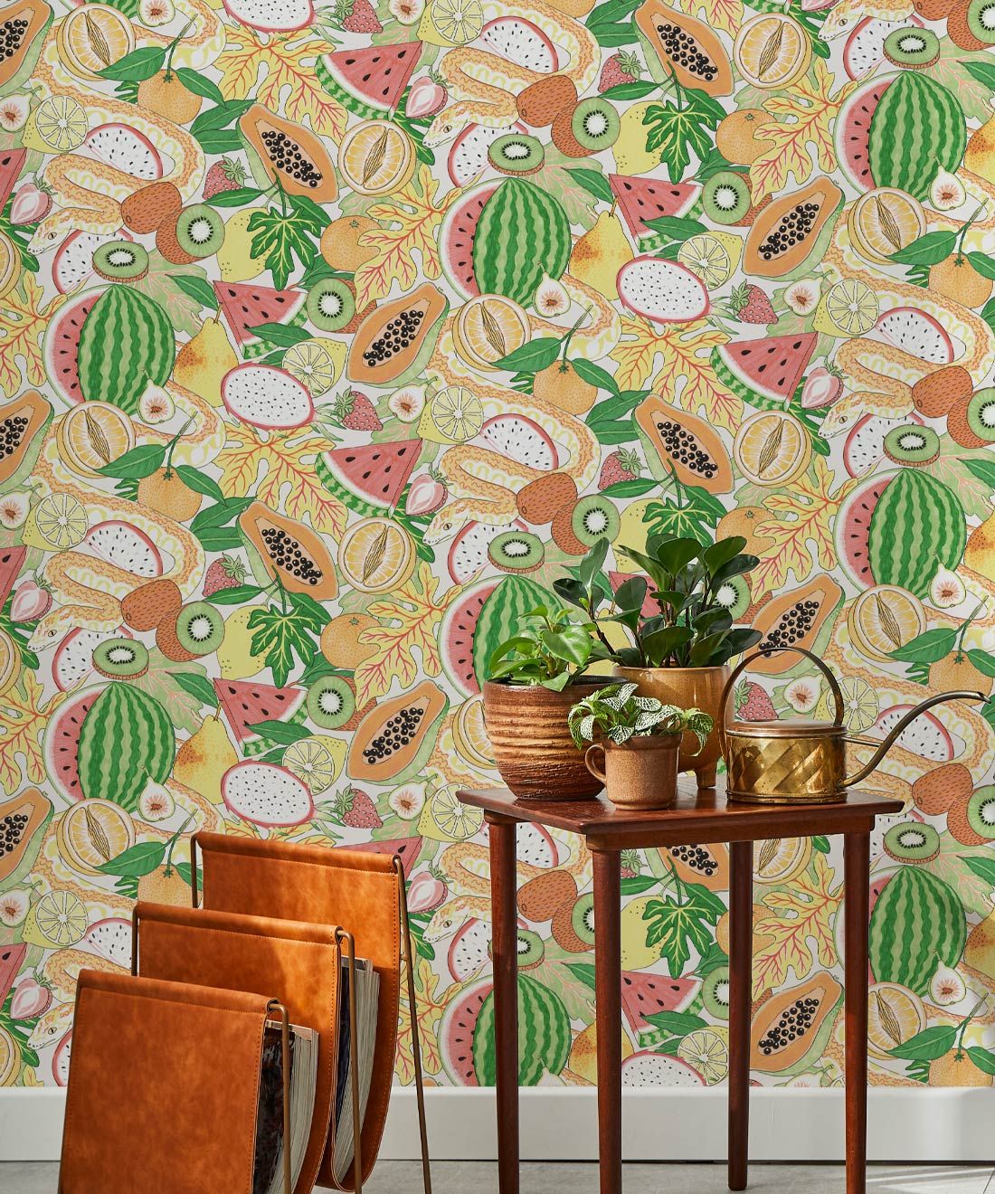 Fruity Wallpaper • Jacqueline Colley • Orange • Insitu