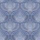 Baroque Fusion Wallpaper • Ornate Luxurious • Blue • Swatch
