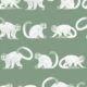 Squirrel Monkeys Wallpaper • Green • Swatch