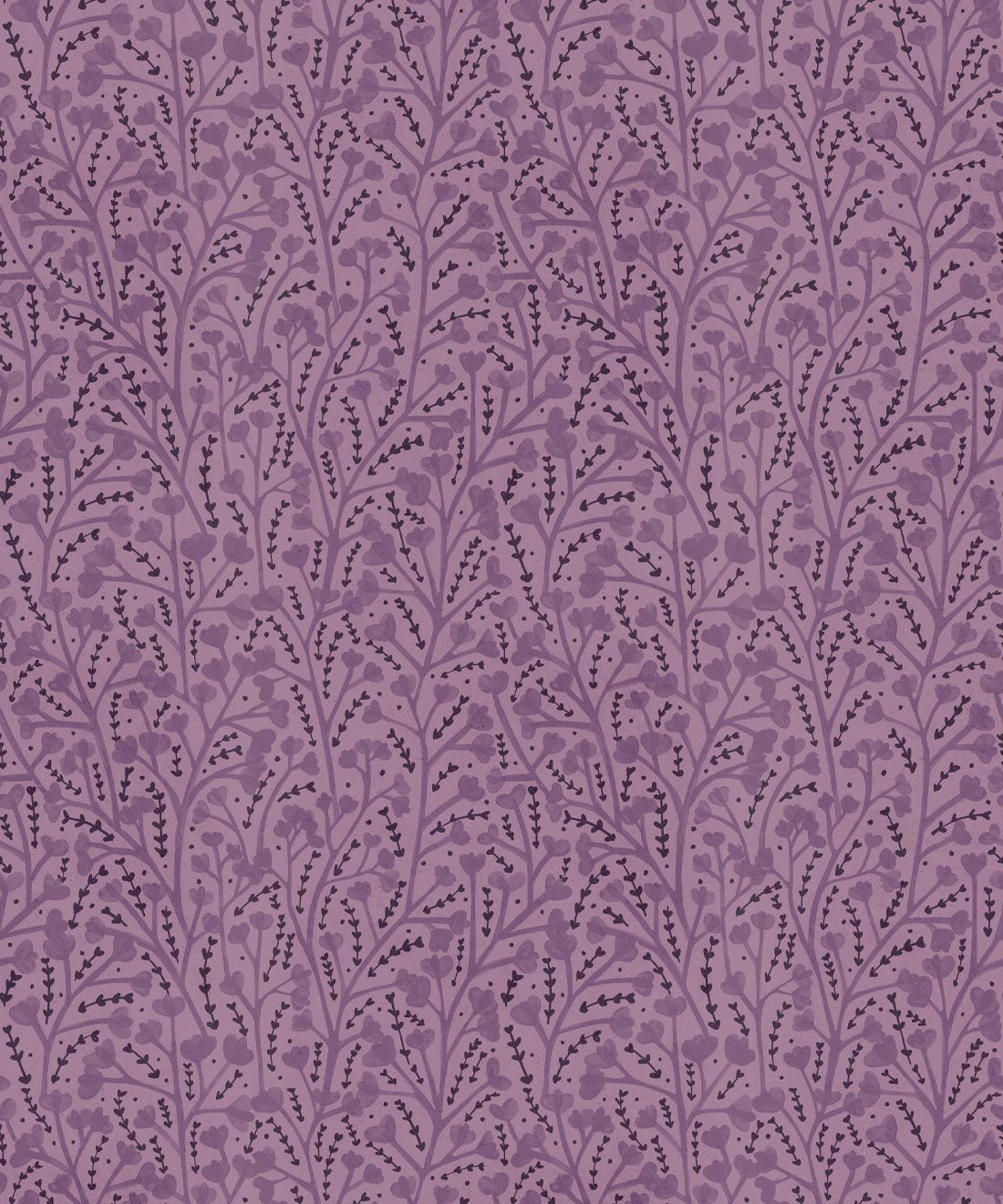 Petals Wallpaper • Floral Wallpaper • Lavender • Swatch