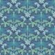 Starseed Wallpaper • Floral Wallpaper • Aqua • Swatch