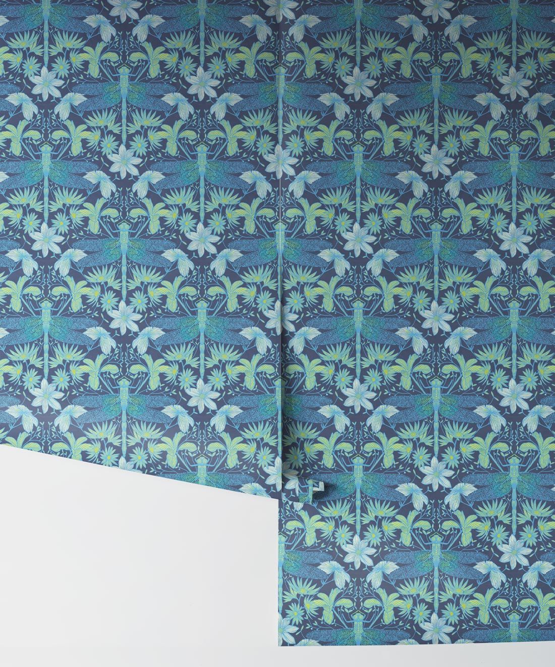 Starseed Wallpaper • Floral Wallpaper • Aqua • Rolls