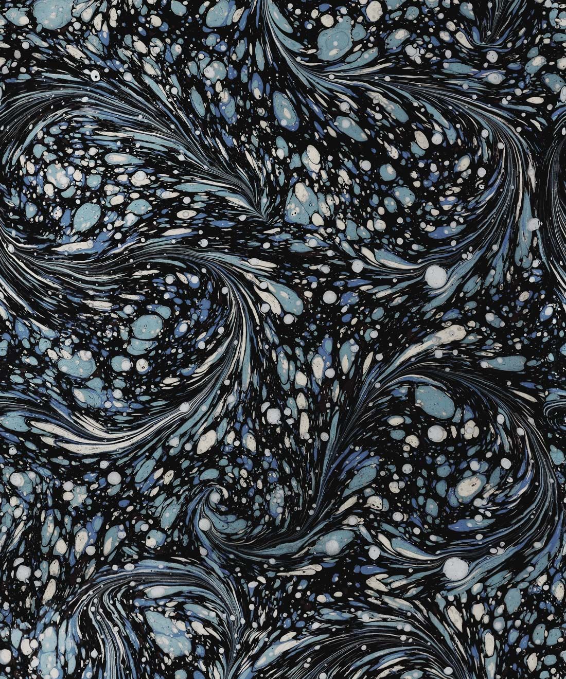 Marble Swirls Wallpaper • Charcoal • Navy • Swatch