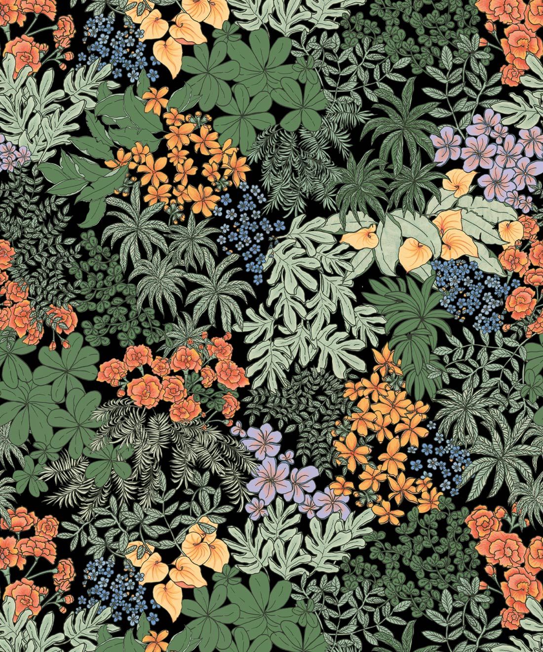 Atrium Wallpaper • Kip&Co • Leafy Botanical Wallpaper • Insitu