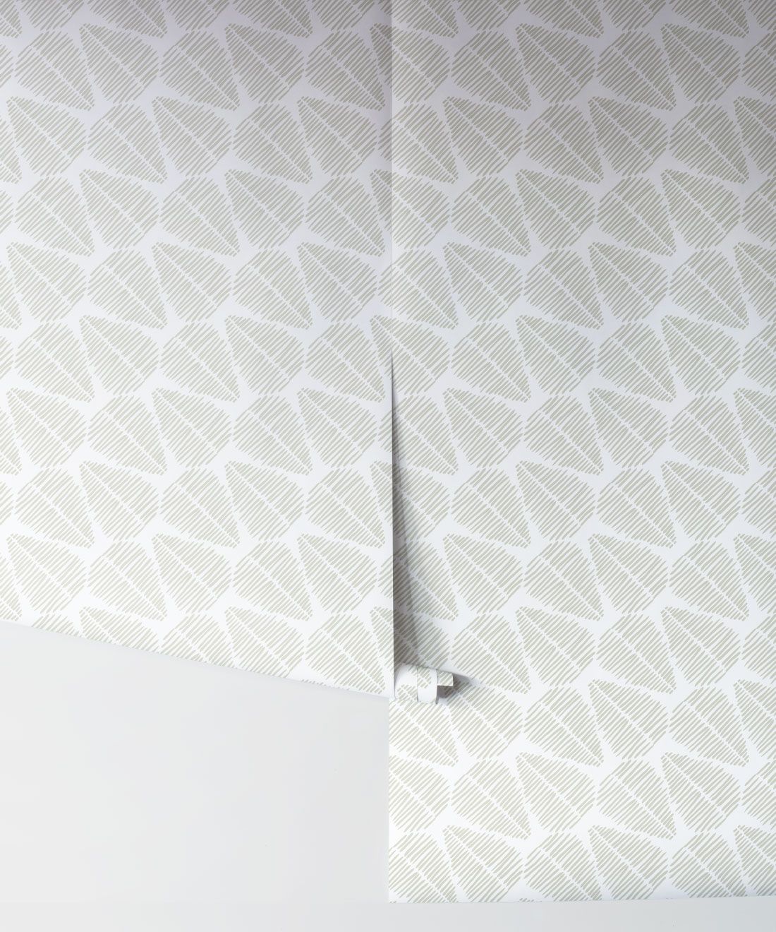 Serenity Swivel Wallpaper • geometric • Sage Green • Rolls