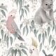Bush Babies Wallpaper • Children's Wallpaper • Gardenia • Swatch
