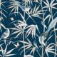 Bamboo Wallpaper • Navy • Swatch