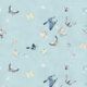 Butterflies Wallpaper • French Blue • Swatch