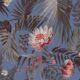 Majestic Palm Wallpaper • Periwinkle• Swatch