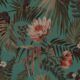 Majestic Palm Wallpaper • Teal • Swatch
