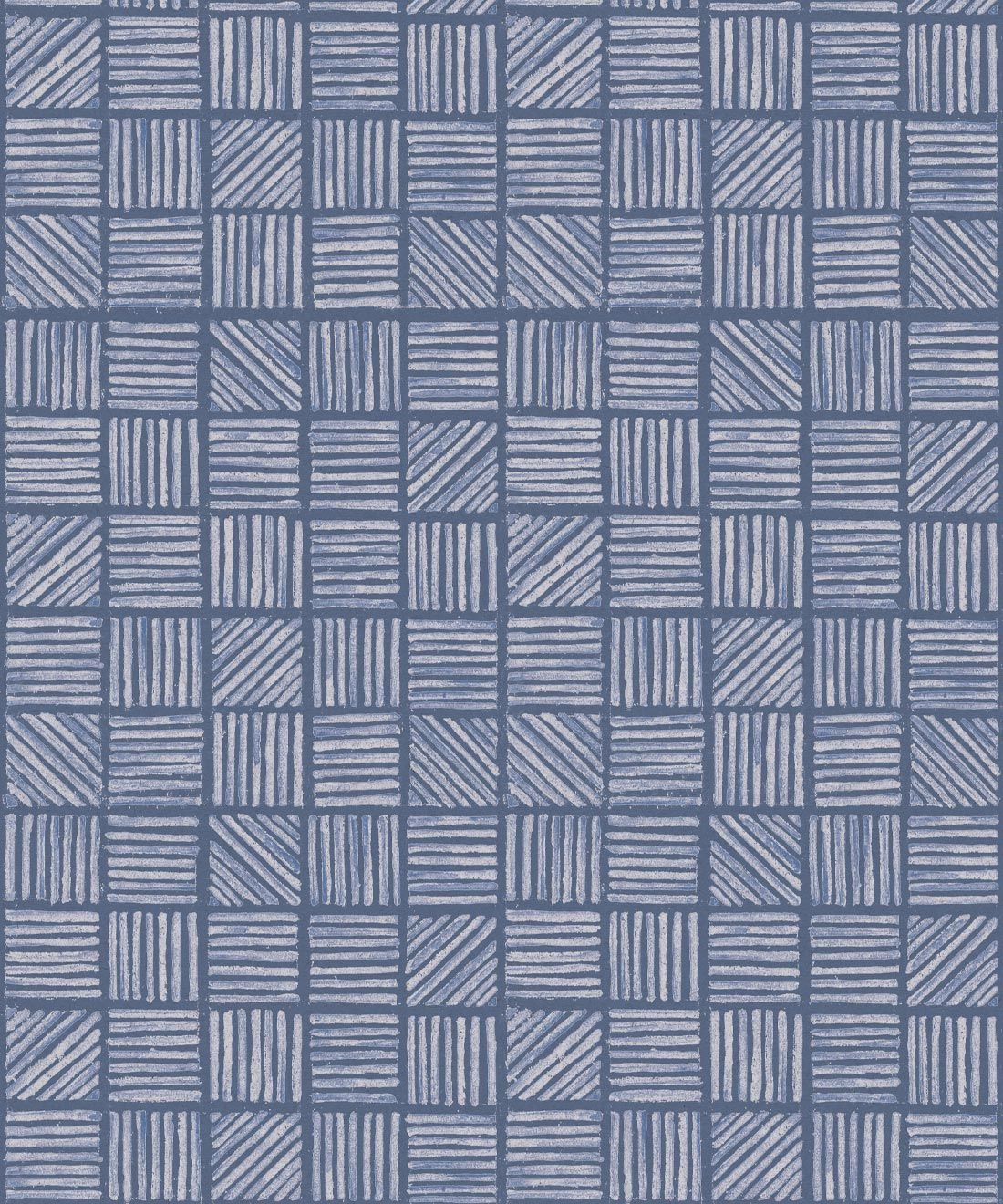 Lignes Deux Wallpaper • Blue Navy • Swatch