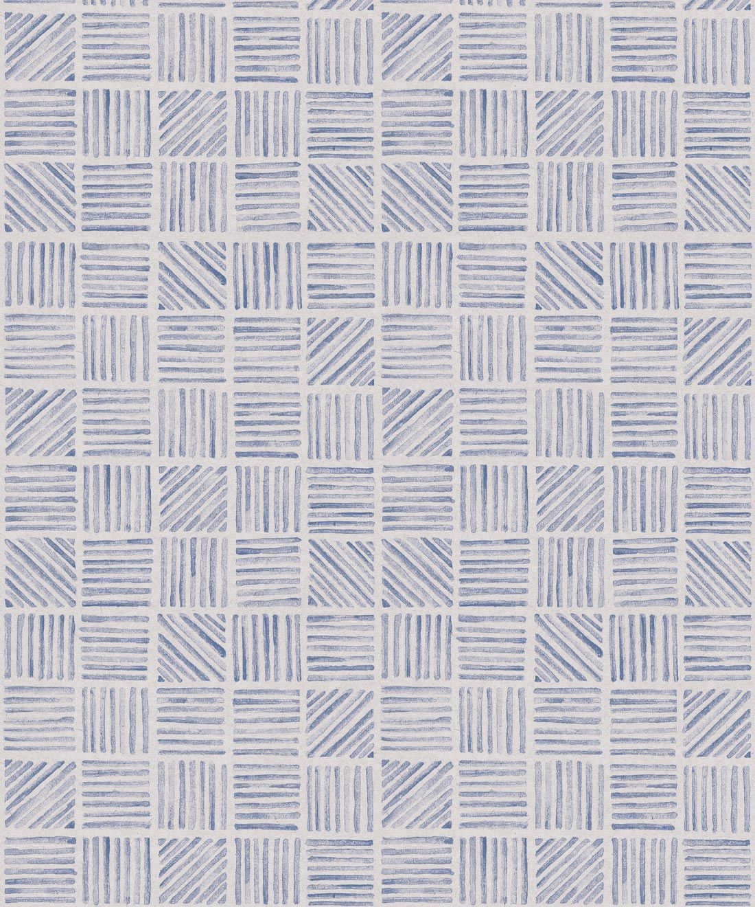 Lignes Deux Wallpaper • Blue White • Swatch